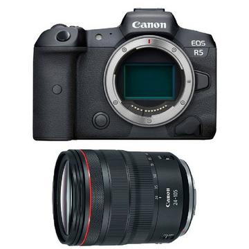 Kit Canon EOS R5 (RF 24-105 f/4L) (sans adaptateur)