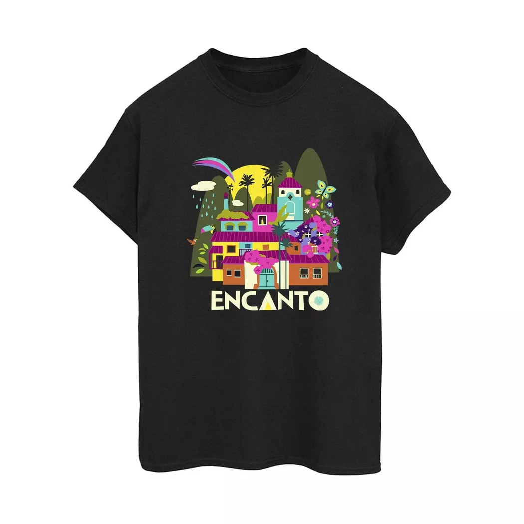 Disney - Encanto Many Houses TShirt, für Damen, Schwarz, Größe XL