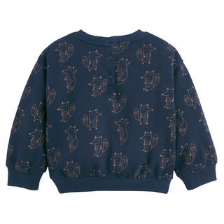 La Redoute Collections  Bedrucktes Sweatshirt mit Wölfen und rundem Ausschnitt 