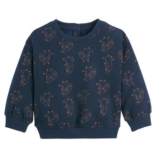 La Redoute Collections  Bedrucktes Sweatshirt mit Wölfen und rundem Ausschnitt 