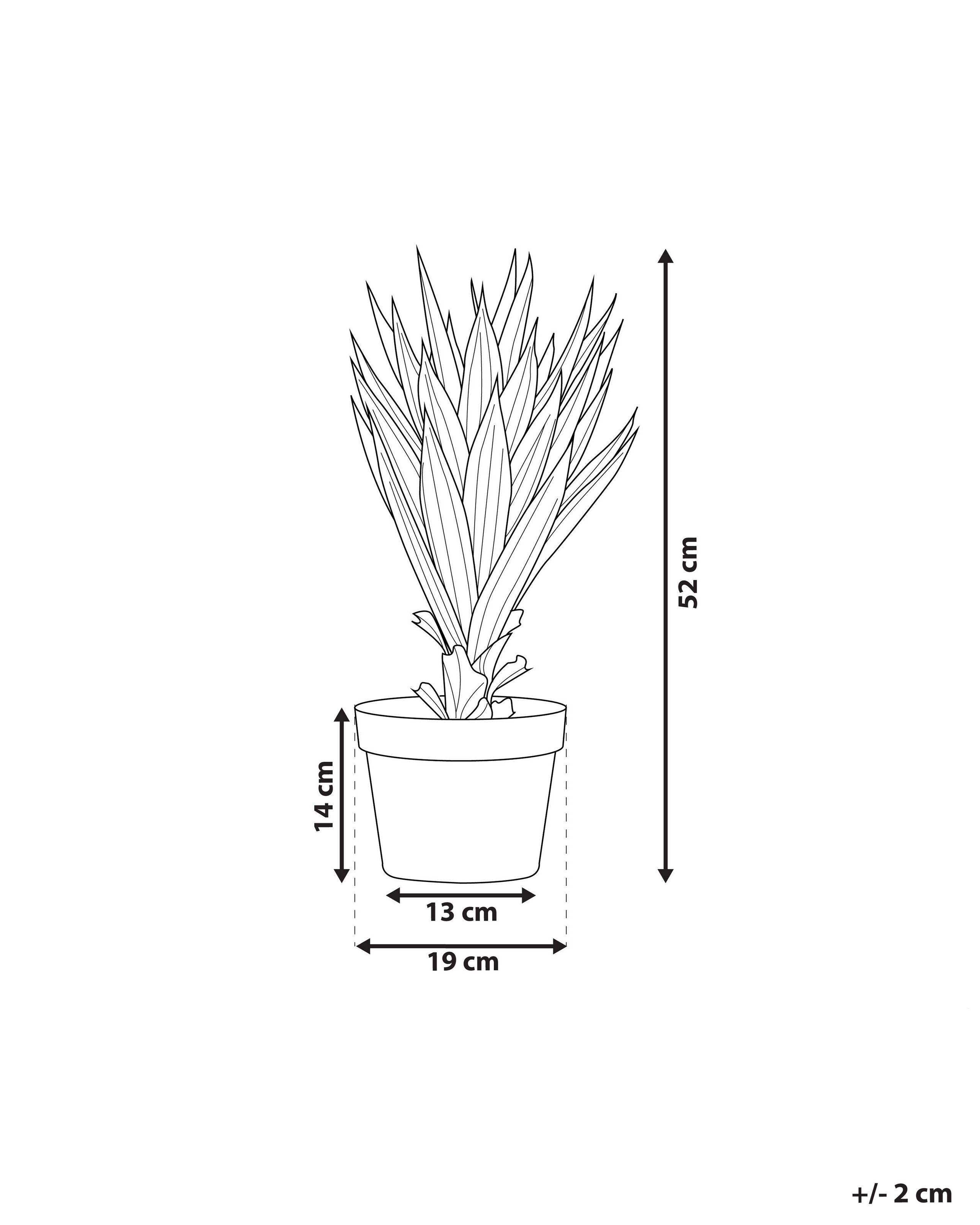 Beliani Kunstpflanze aus Kunststoff YUCCA  