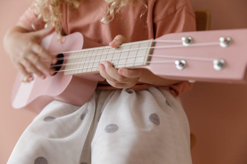 Little Dutch  Guitare rose 