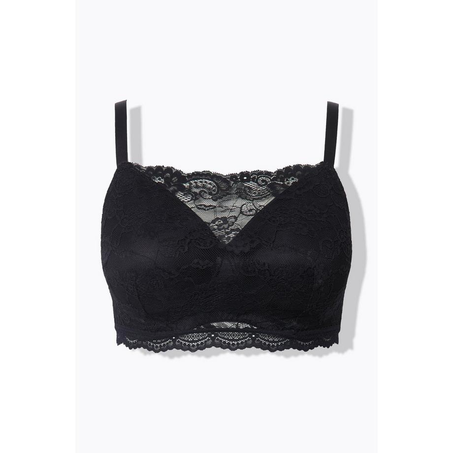 Ulla Popken Bralette Softcups Dentelle sans Armatures  