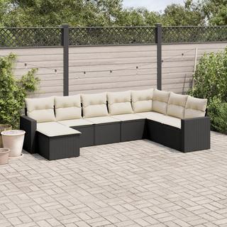 VidaXL set divano da giardino Polirattan  