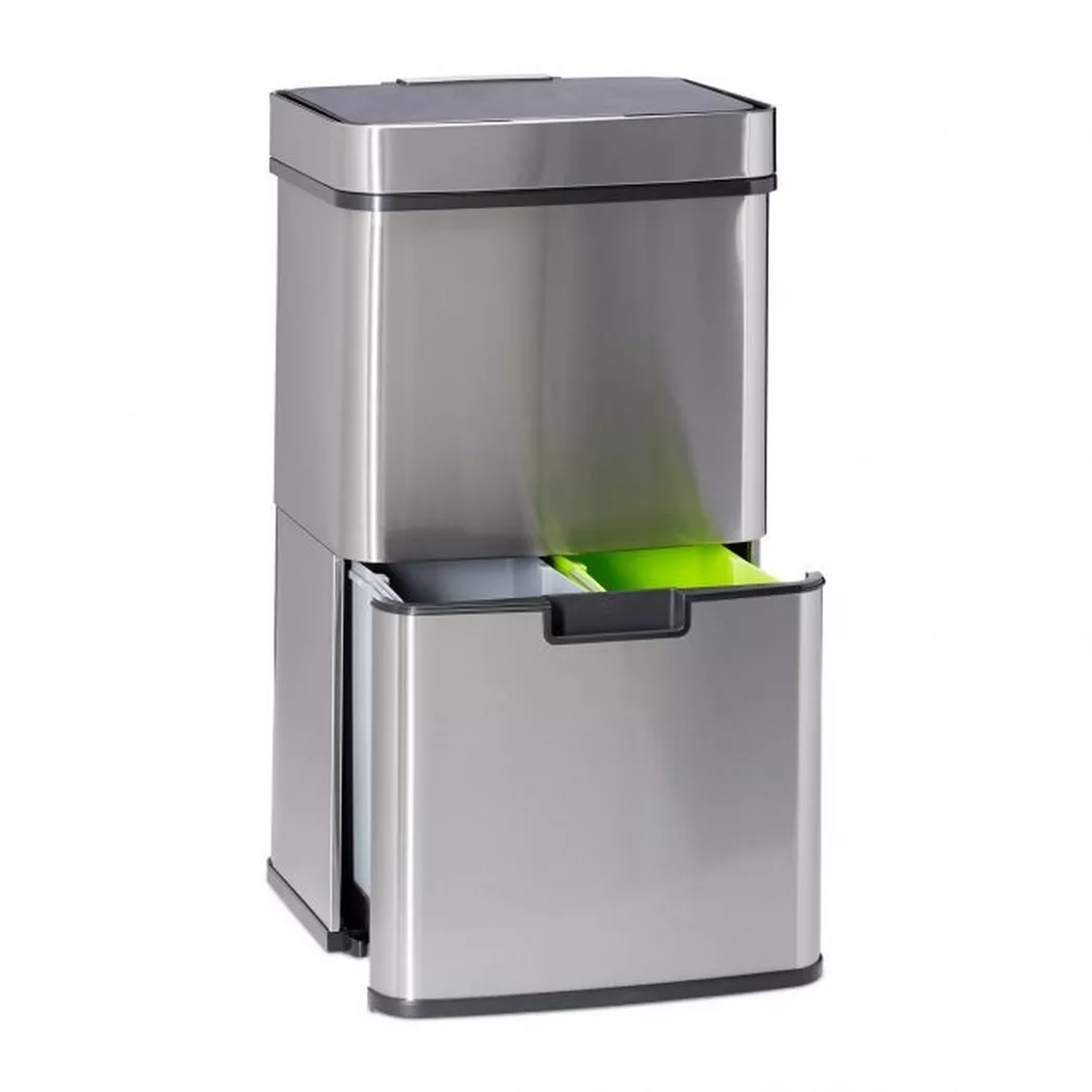 B2X – Müllsortieranlage 3-fach mit Sensor, 81cm