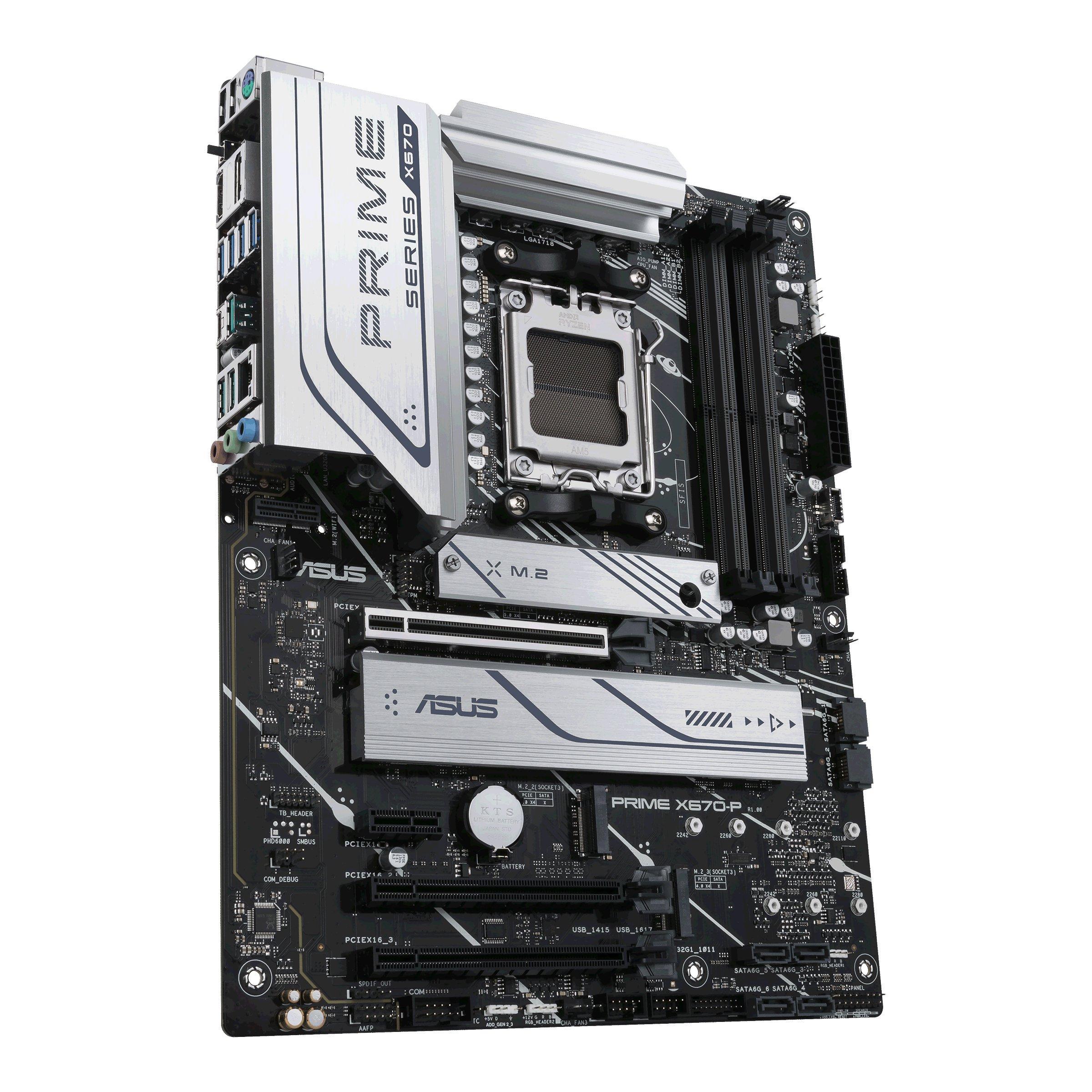 ASUS  PRIME X670-P AMD X670 Presa di corrente AM5 ATX 