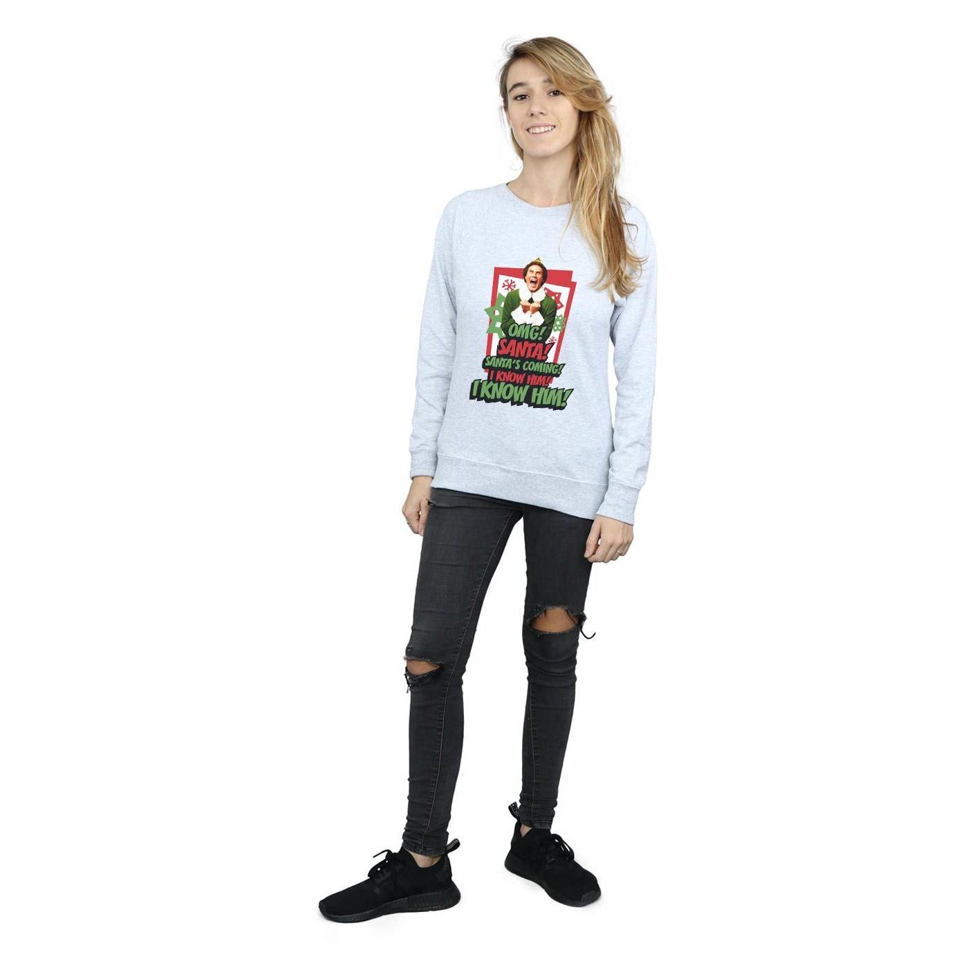 Elf OMG Santa Sweatshirt Imprimé  