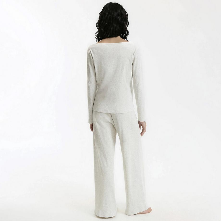 La Redoute Collections Pyjama en maille côtelée  