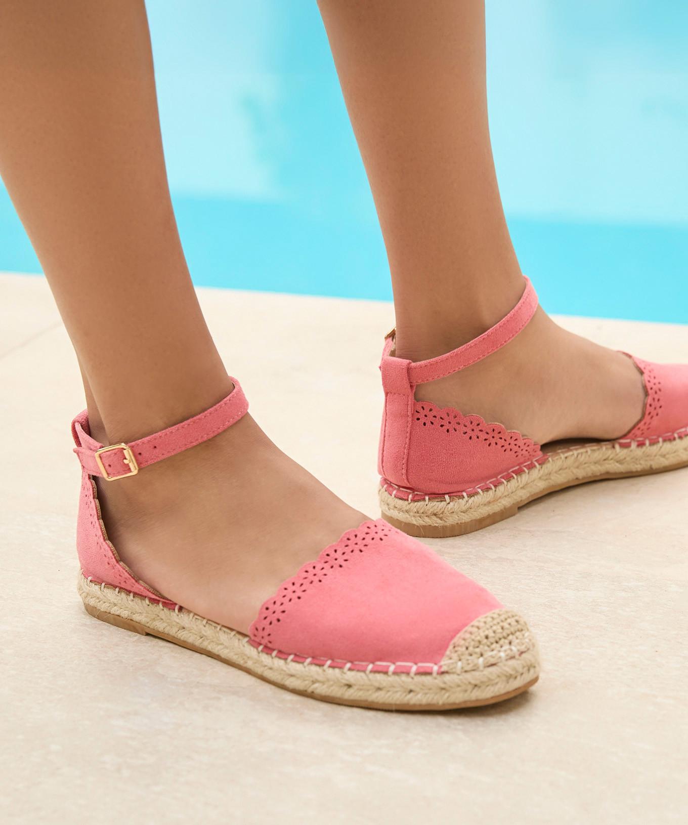 Joe Browns  Espadrille-Sandalen aus Microsuede mit Wellenkanten 