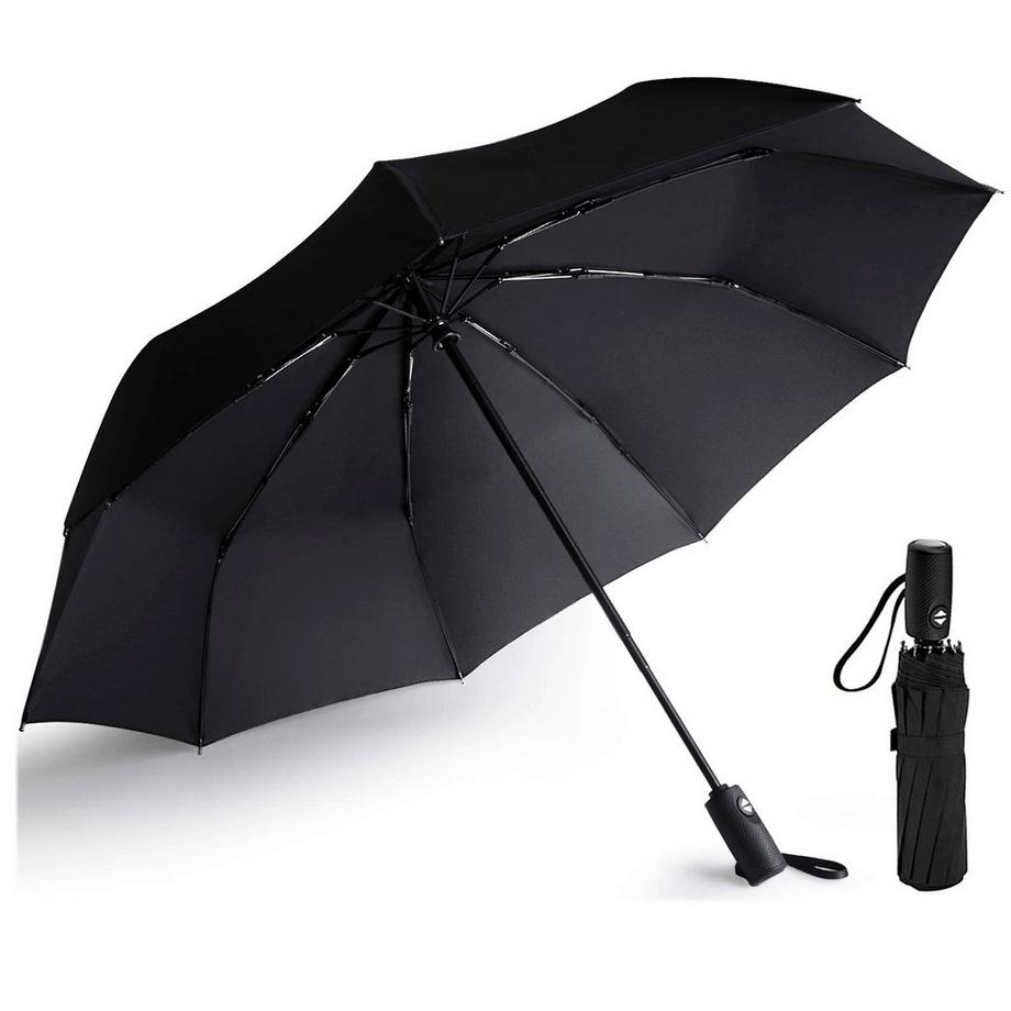 Alopini  Regenschirm Stormproof Travel Windproof Automatisch zu öffnender/schließender Taschenschirm 