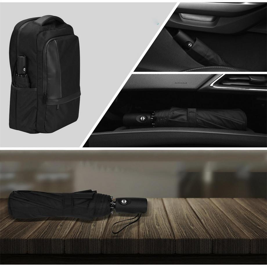 Alopini  Regenschirm Stormproof Travel Windproof Automatisch zu öffnender/schließender Taschenschirm 