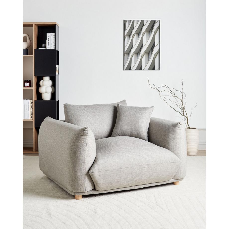 Beliani Sessel aus Stoff Glamourös LUVOS  