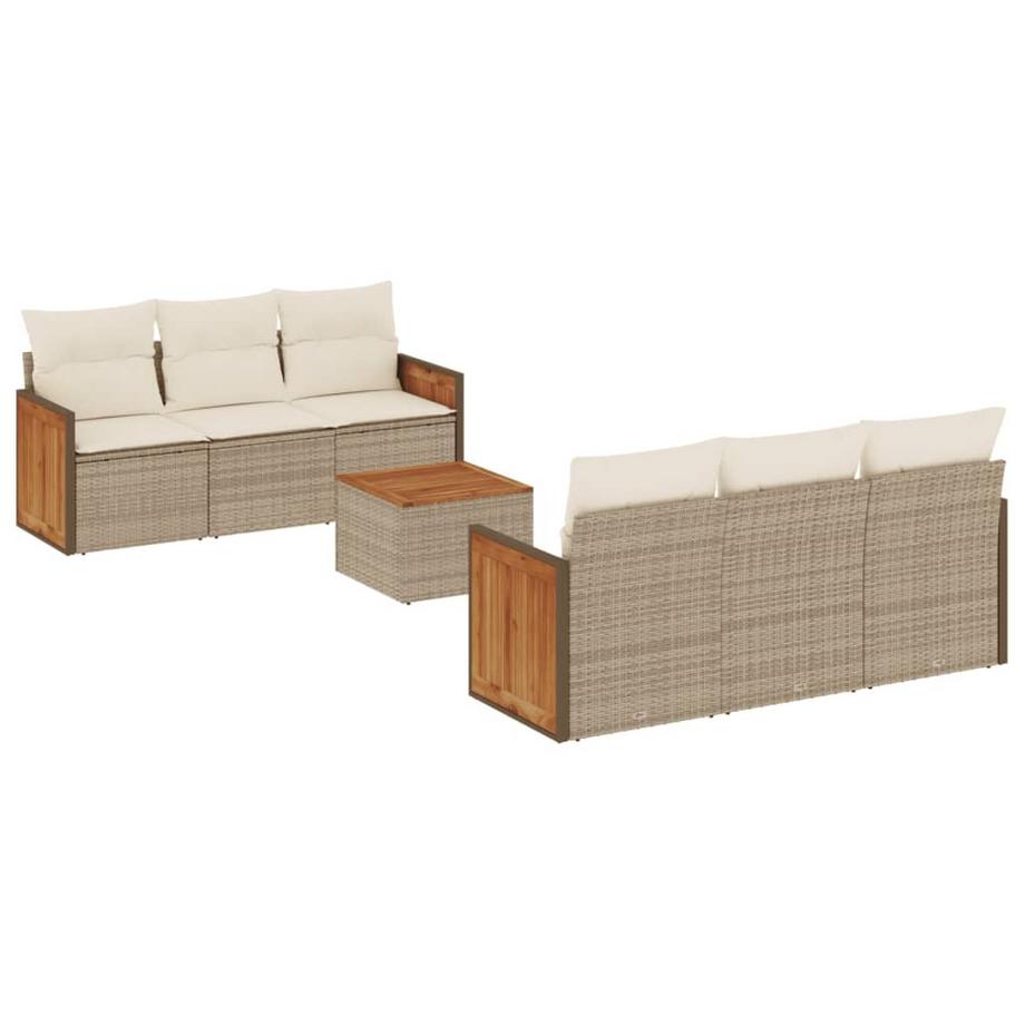 set divano da giardino Polirattan