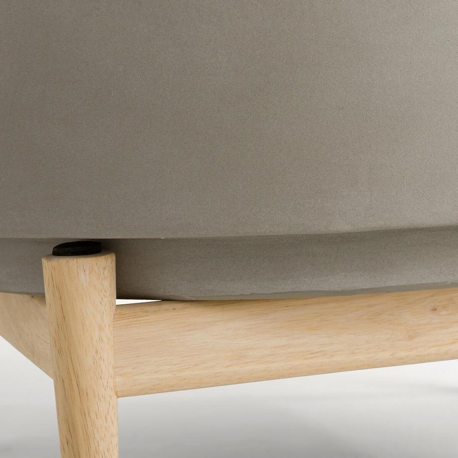 AM.PM Cache-pot sur pied en hévéa H45cm  