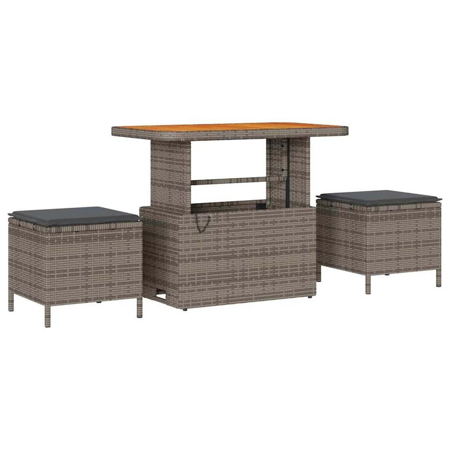 VidaXL Mobilier de jardin poly rattan  