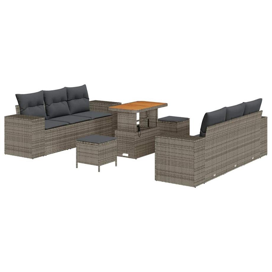 Mobilier de jardin poly rattan