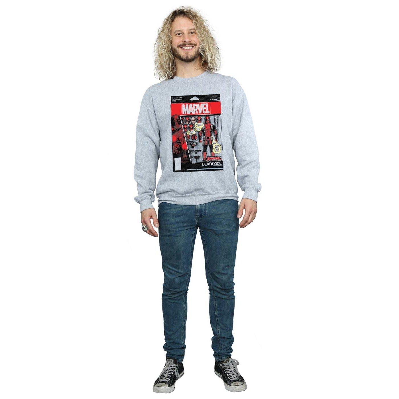 MARVEL  Deadpool Action Figure Sweatshirt 