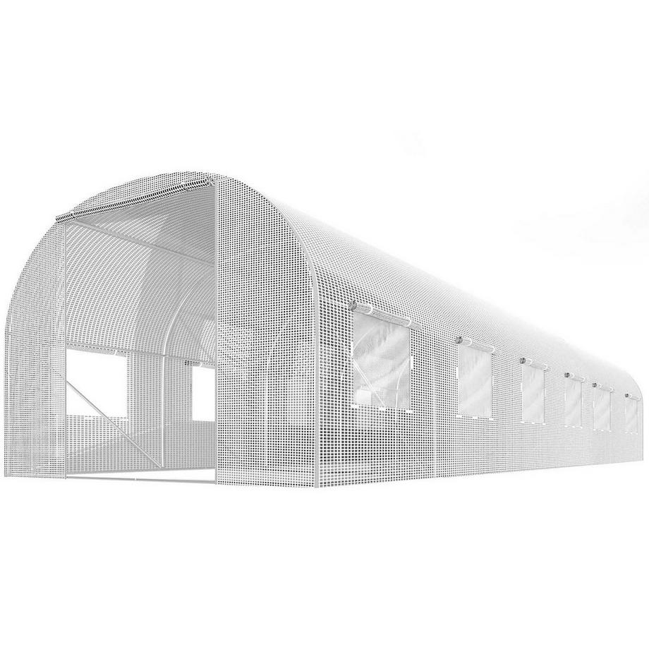 B2X Tunnel da giardino 3 x 6 m (18 m2) Plonos bianco  