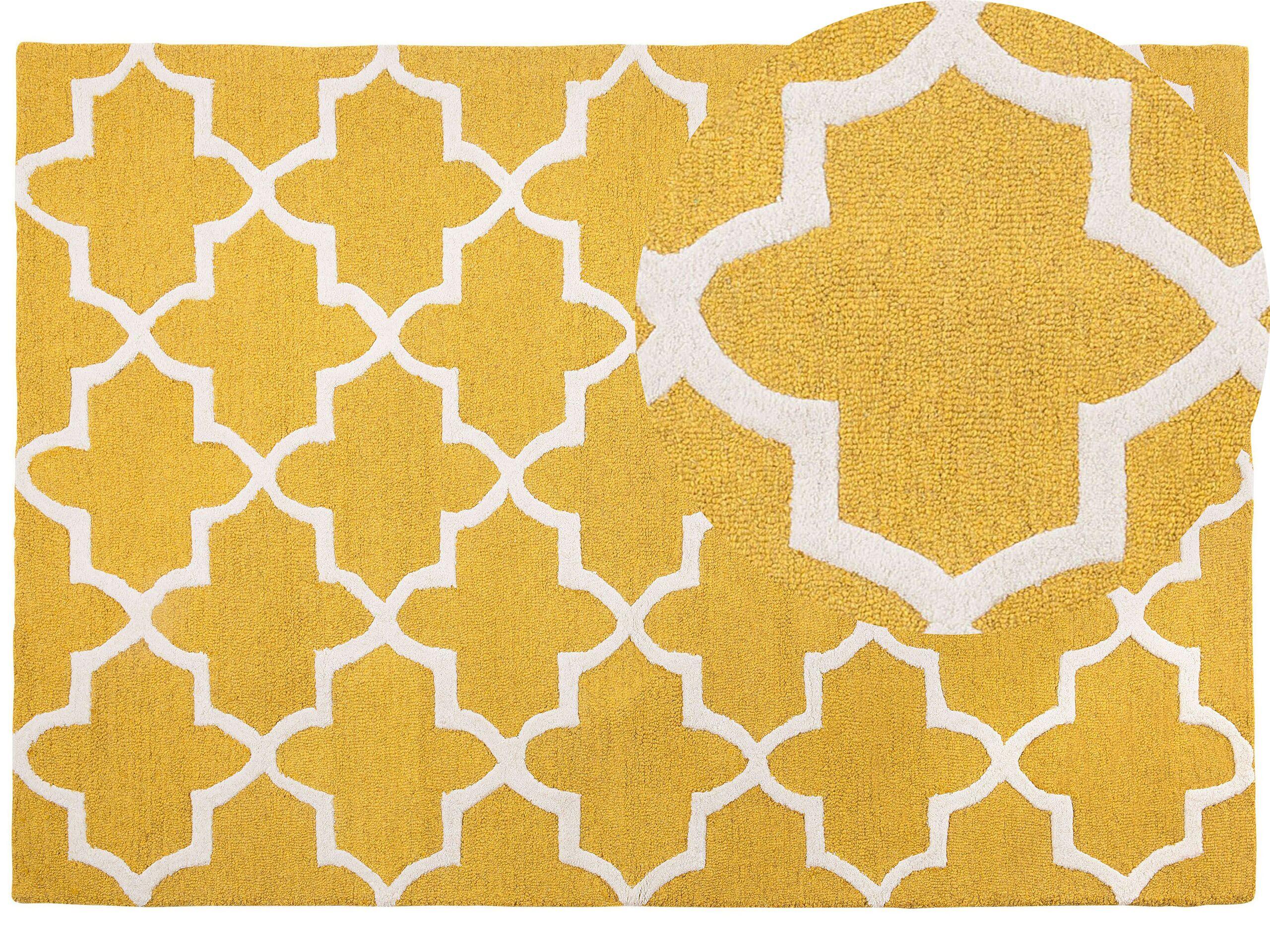 Beliani Tapis en Laine Moderne SILVAN  