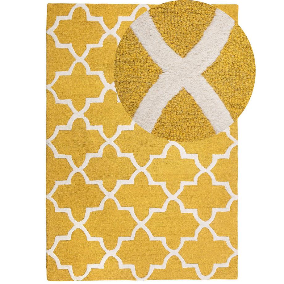 Beliani Tapis en Laine Moderne SILVAN  