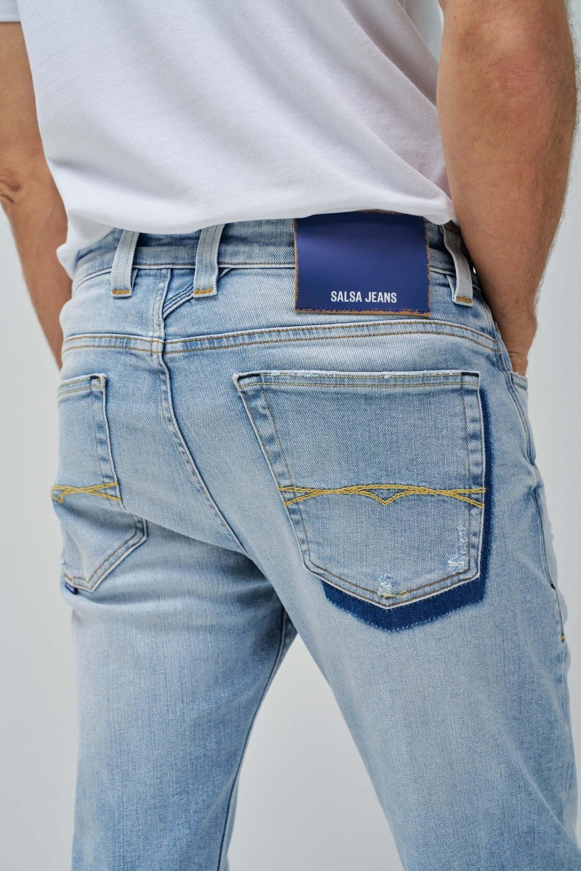 Salsa Slim Destroyed Jeans  
