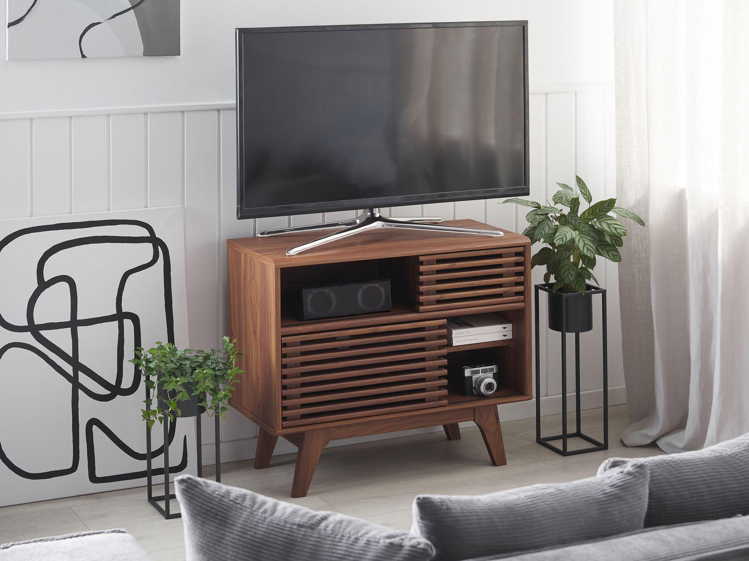 Beliani Meuble TV en MDF Moderne CLEVELAND  