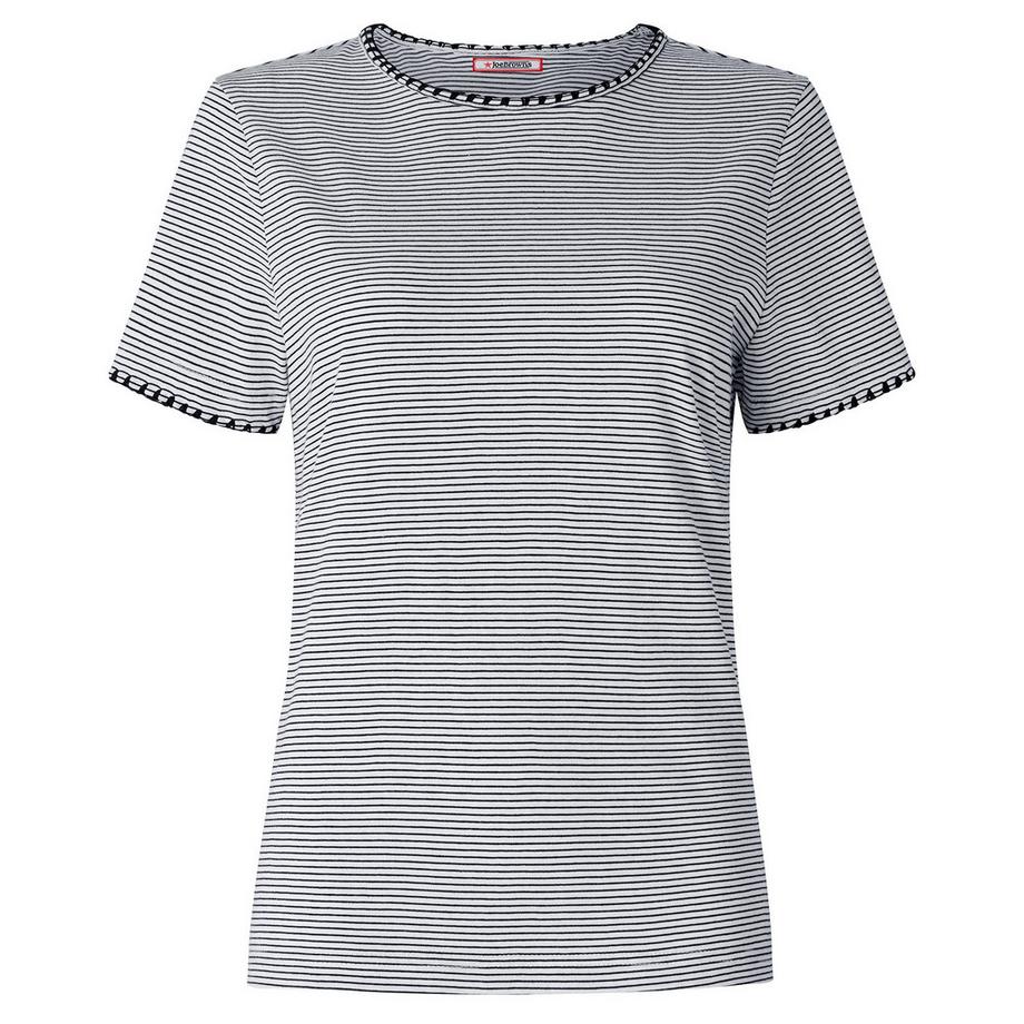 Joe Browns Gestreiftes Jersey T-Shirt Rundhalsausschnitt  