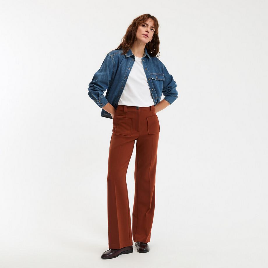 La Redoute Collections Pantalon flare Signature  