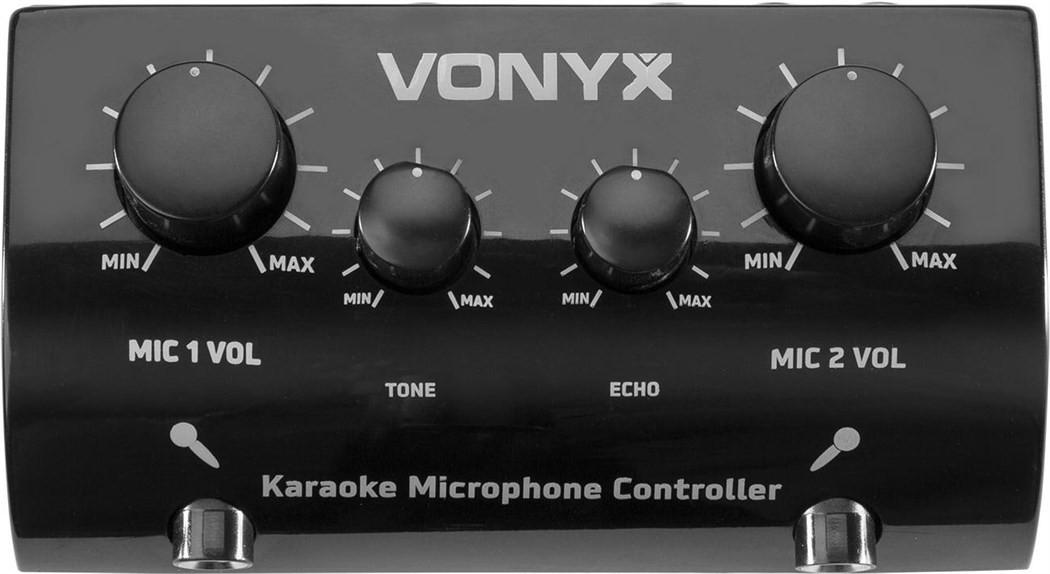 Vonyx  AV430B Karaoke Mikrofon-Controller, schwarz 