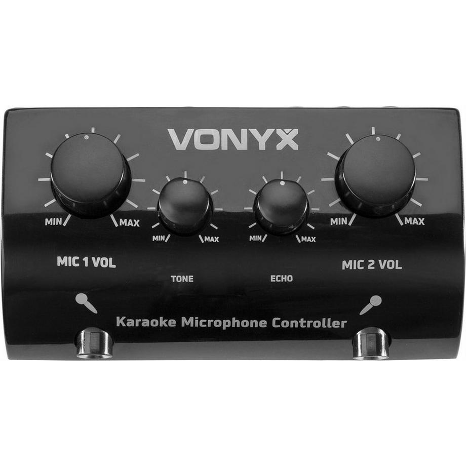 Vonyx  AV430B Karaoke Mikrofon-Controller, schwarz 