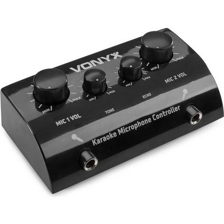 Vonyx  AV430B Karaoke Mikrofon-Controller, schwarz 