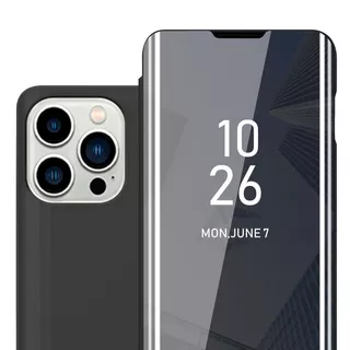 Cadorabo  Hülle für Apple iPhone 14 PRO MAX Spiegel Standfunktion 360 Grad Schutz 