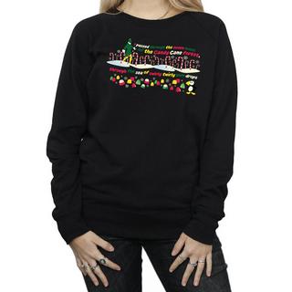 Elf Candy Cane Forest Sweatshirt  