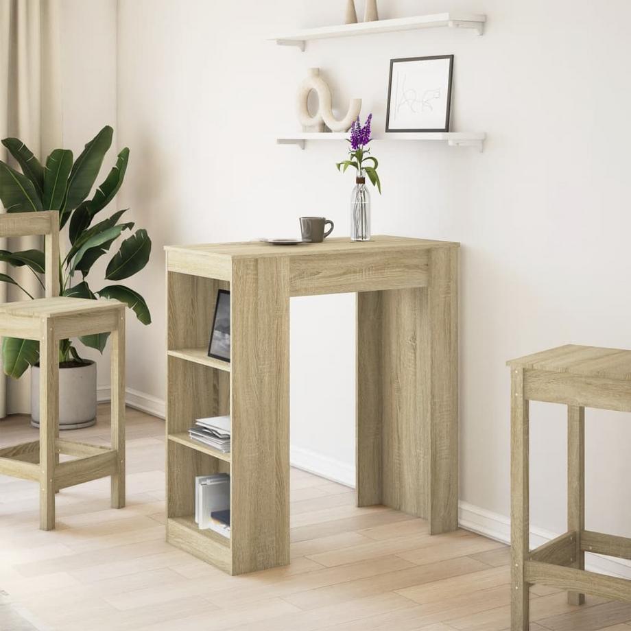 VidaXL Table de bar bois d'ingénierie  