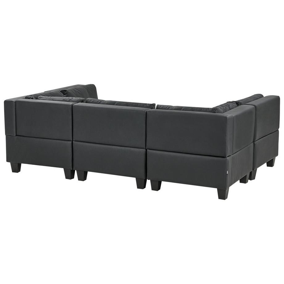 Beliani U-förmiges Sofa aus Kunstleder  UNSTAD  