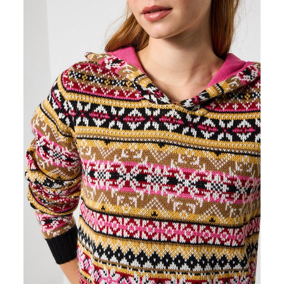 Joe Browns Fair Isle Jacquard Kapuzenpullover  