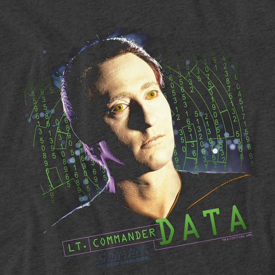 Star Trek Lt Commander Data T-Shirt Imprimé Graphique  