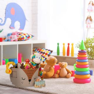 Northix Cestino portaoggetti in feltro con motivi animali  