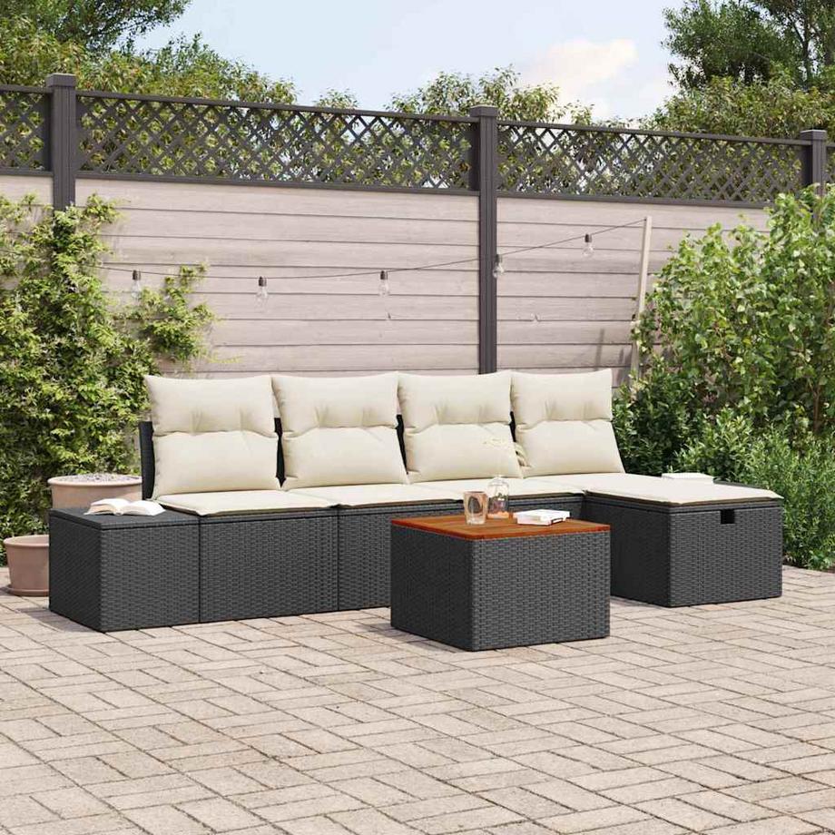 VidaXL Ensemble de canapé de jardin poly rattan  