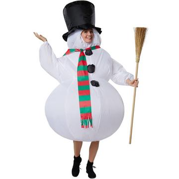 Aufblasbares Kostüm Schneemann