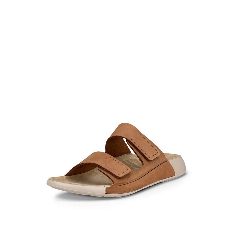 ecco Ciabatte in nubuck con due fasce  