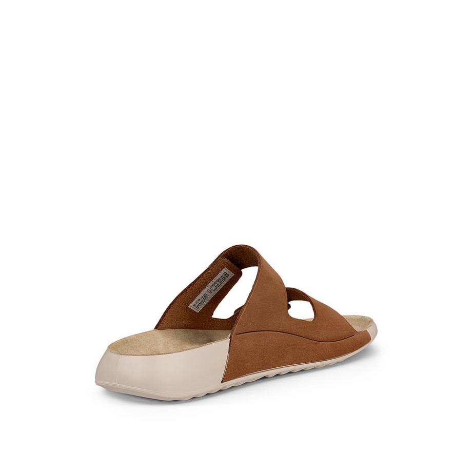 ecco Ciabatte in nubuck con due fasce  