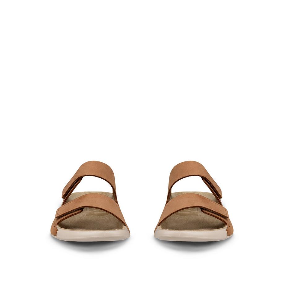 ecco Ciabatte in nubuck con due fasce  