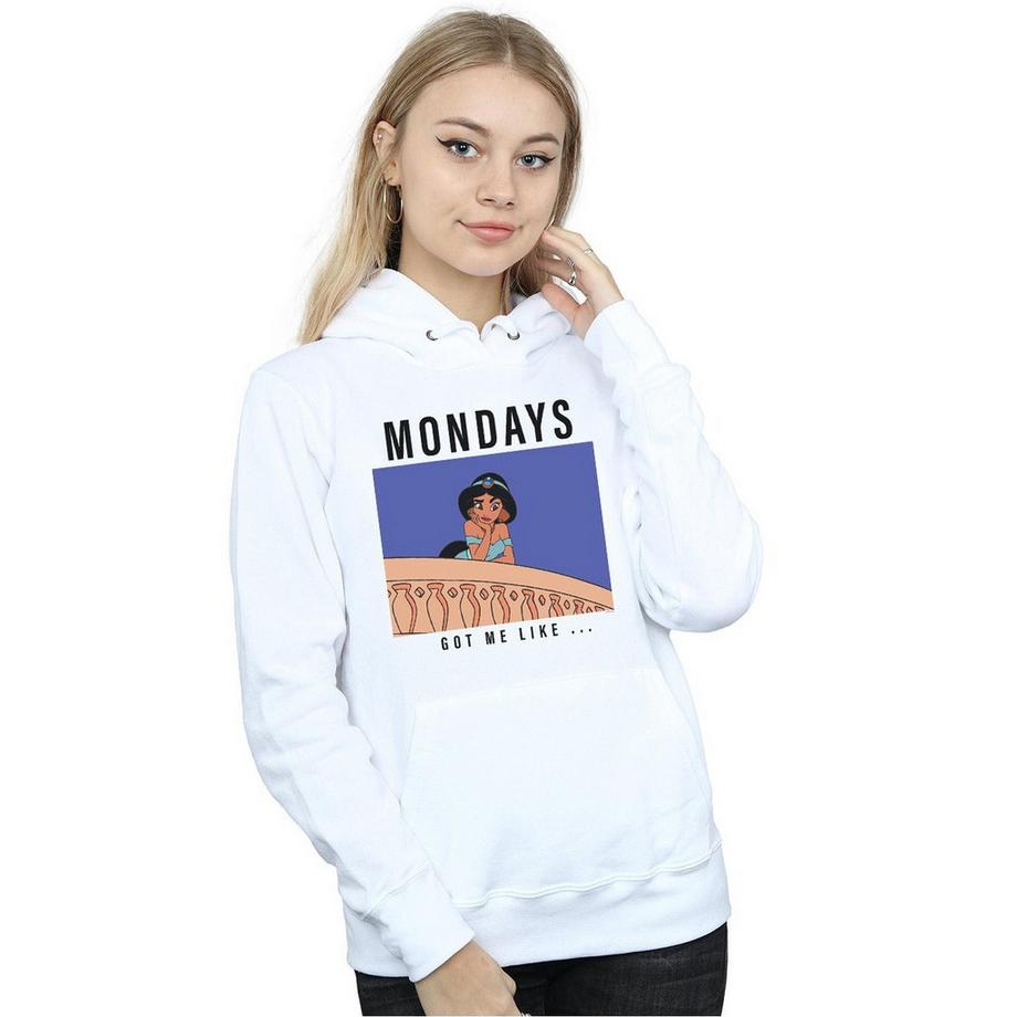 Disney PRINCESS Mondays Got Me Like Felpa con cappuccio  