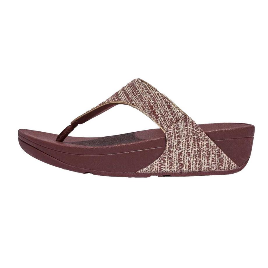 fit flop Lulu Schimmer Gewebe Zehentrenner  