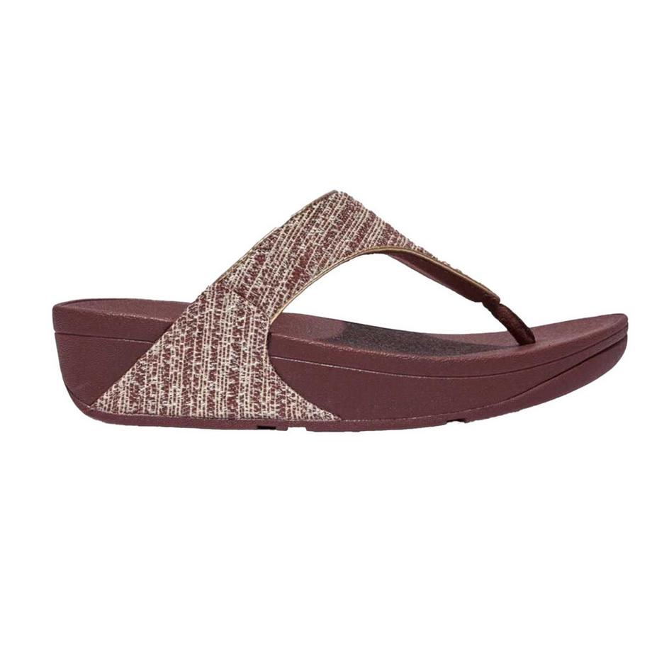 fit flop Lulu Schimmer Gewebe Zehentrenner  