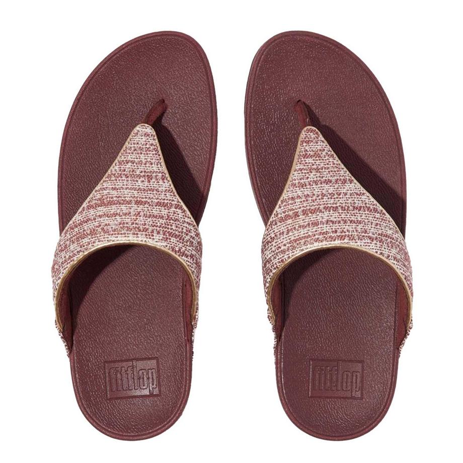 fit flop Lulu Schimmer Gewebe Zehentrenner  