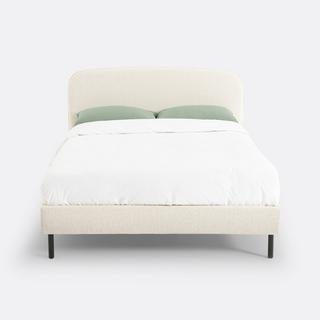 La Redoute Intérieurs Lit rembourré tissu bouclette avec sommier  