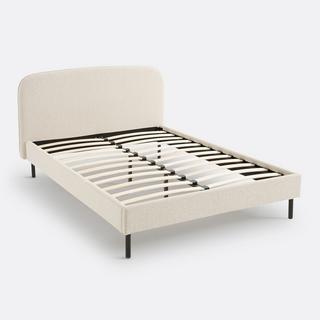 La Redoute Intérieurs Lit rembourré tissu bouclette avec sommier  