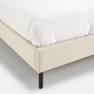 La Redoute Intérieurs Lit rembourré tissu bouclette avec sommier  